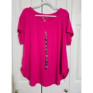 Xersion 1x women's quick dry pink athletic tshirt